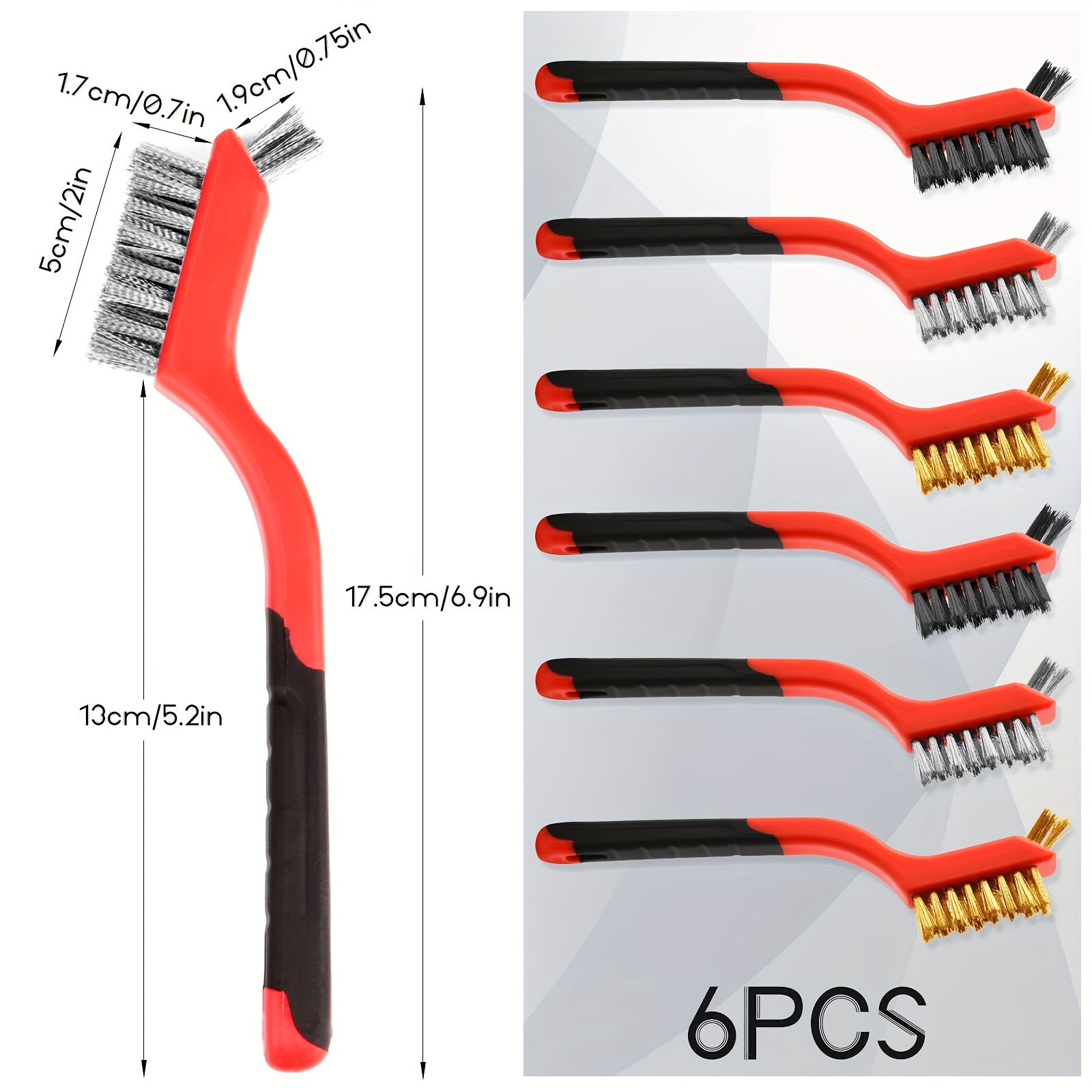 Small Wire Brushes Cleaning  Stainless Steel Wire Brush Set