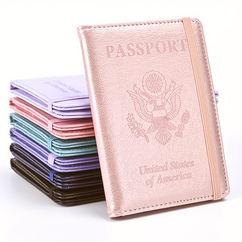 Pu Leather Marble Passport Holder - Temu Canada