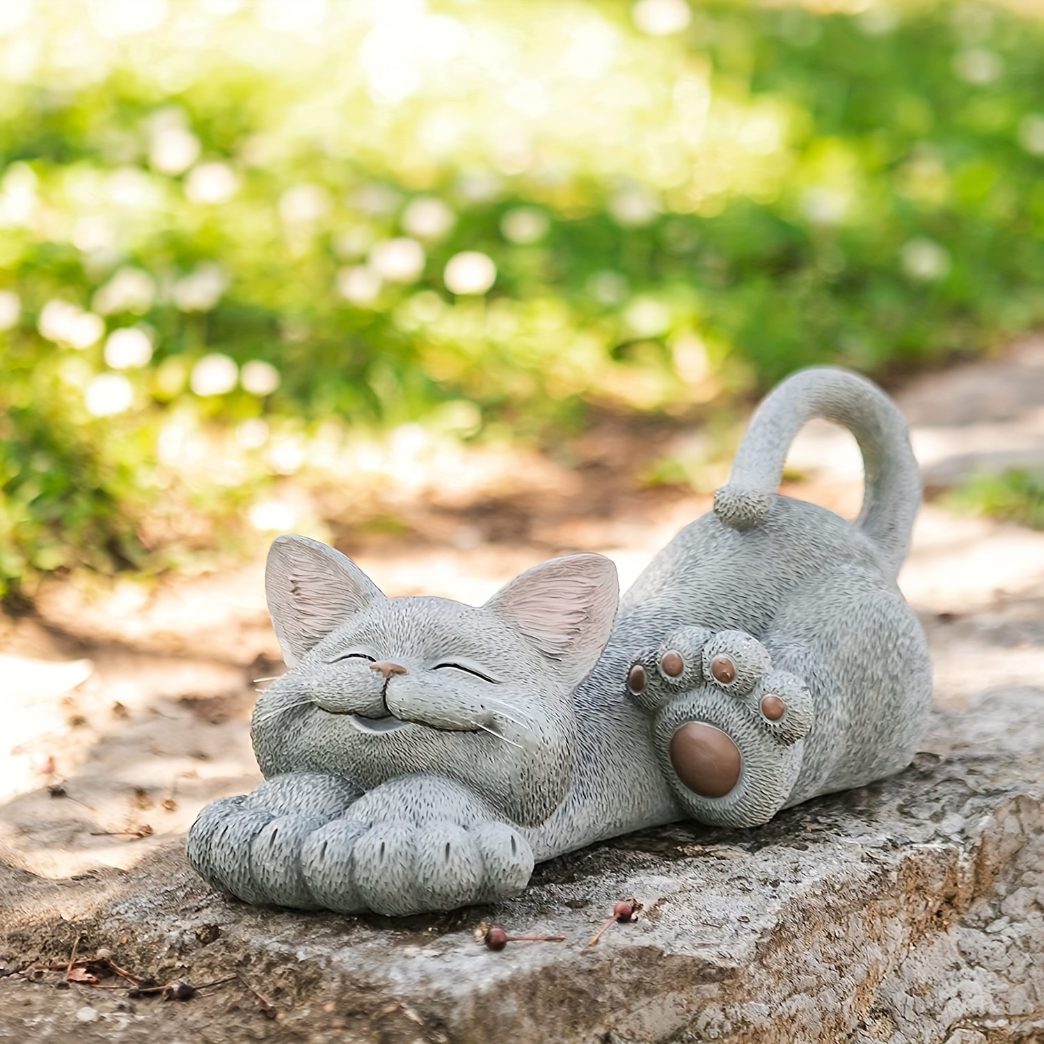 Statue de jardin chat de style contemporain 