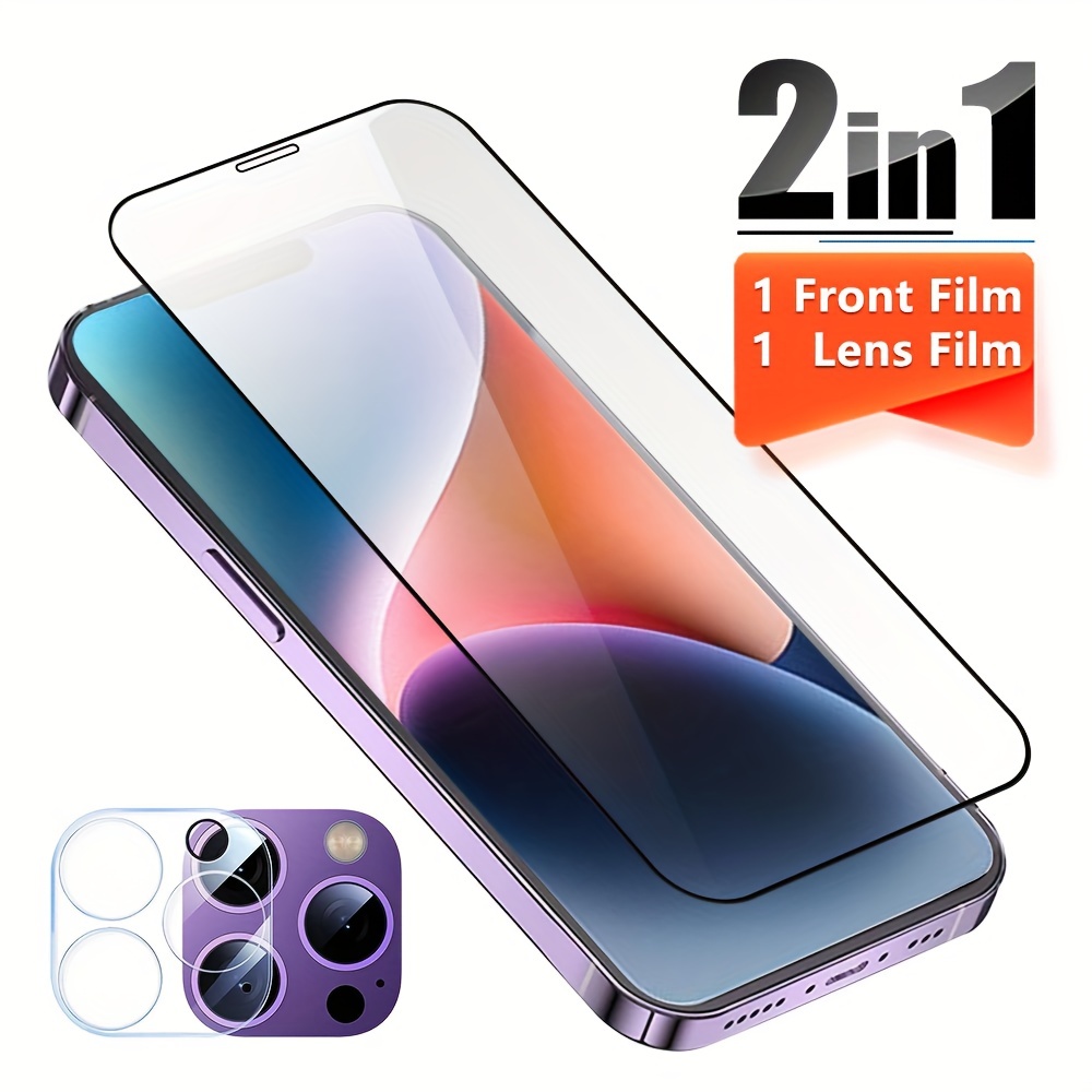 Film Vidrio Templado Full Para iPhone 12 12 Pro Mini Pro Max