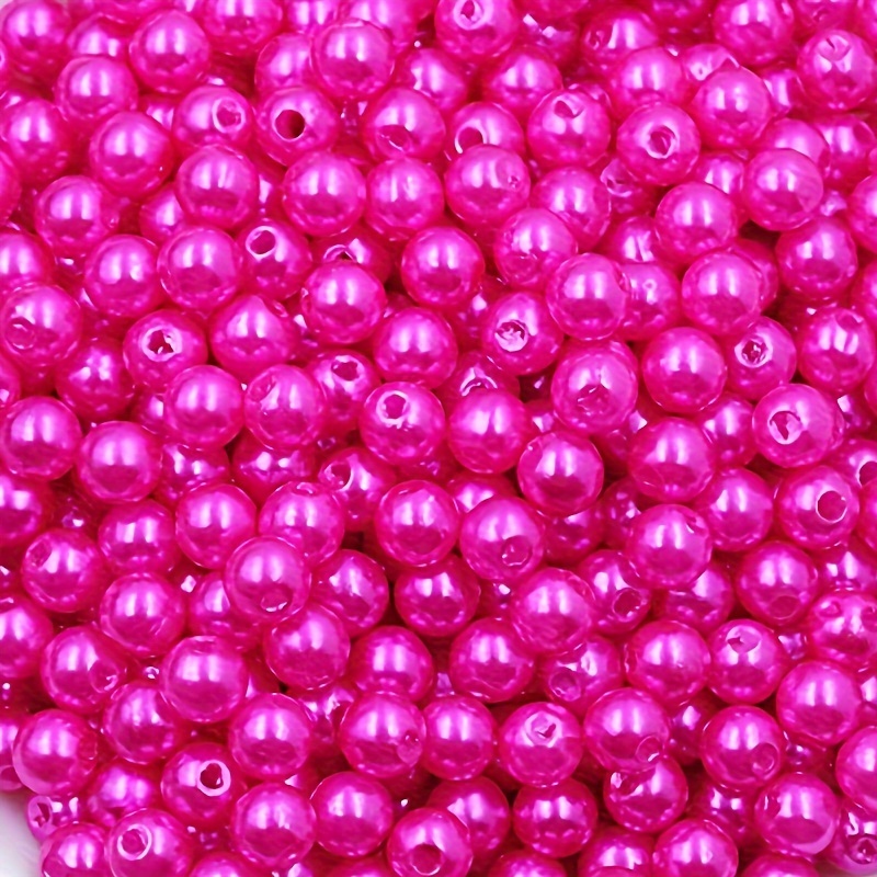 Multicolor Imitation Pearl Beads For Jewelry Making Mini - Temu