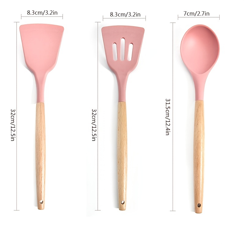 Silicone Cooking Utensil Set Chef Silicone Cooking Kitchen - Temu