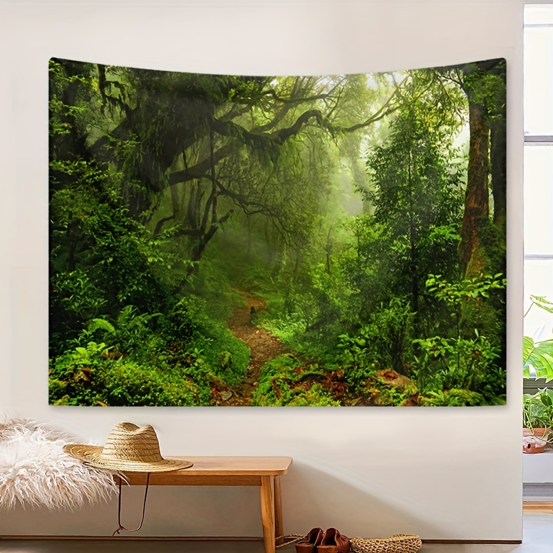 Forest Wall Tapestry, forest tapestry, pine tree tapestry, green wall tapestry, shops tree wall tapestry, forest wall hanging, woodland tapestry