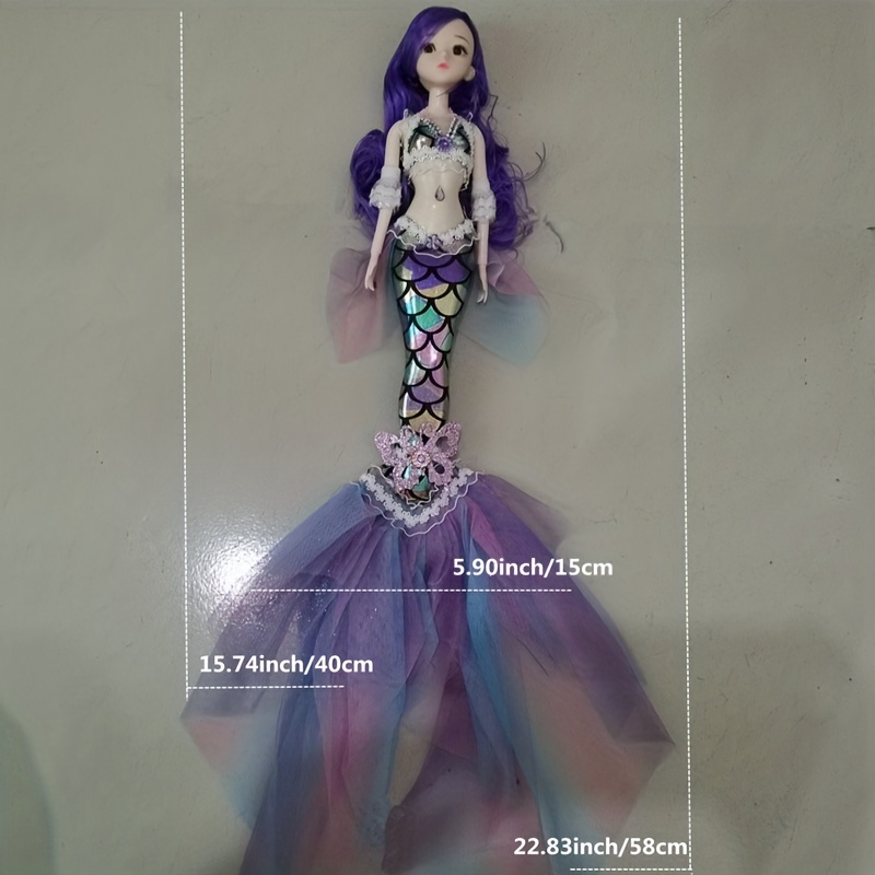 Beautiful Princess Mermaid Doll Girl Birthday Gift Toy Play - Temu