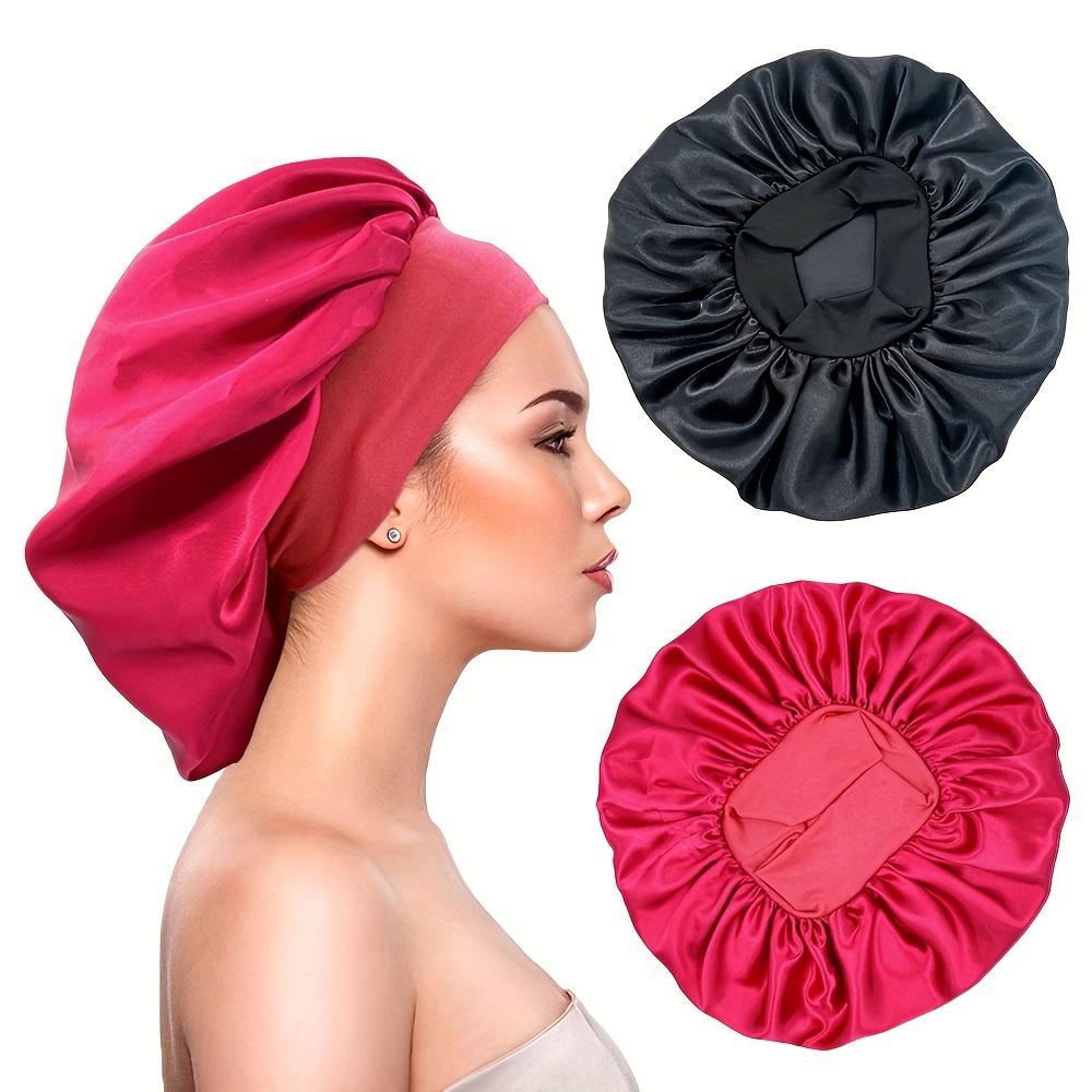 Satin Silk Hair Wrap For Women And Girls Stretchy Tie Band - Temu Japan
