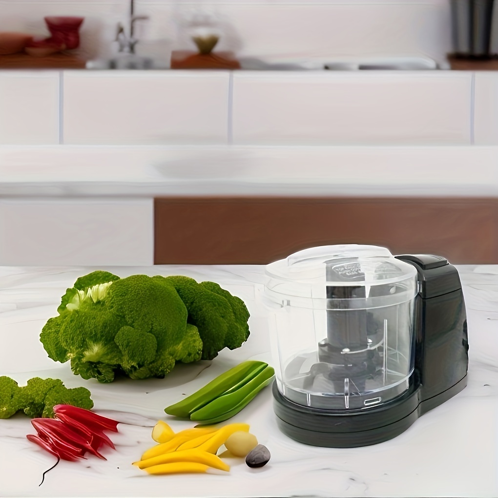 2 Cups Electric Vegetable Chopper & Mini Food Processor,kitchen