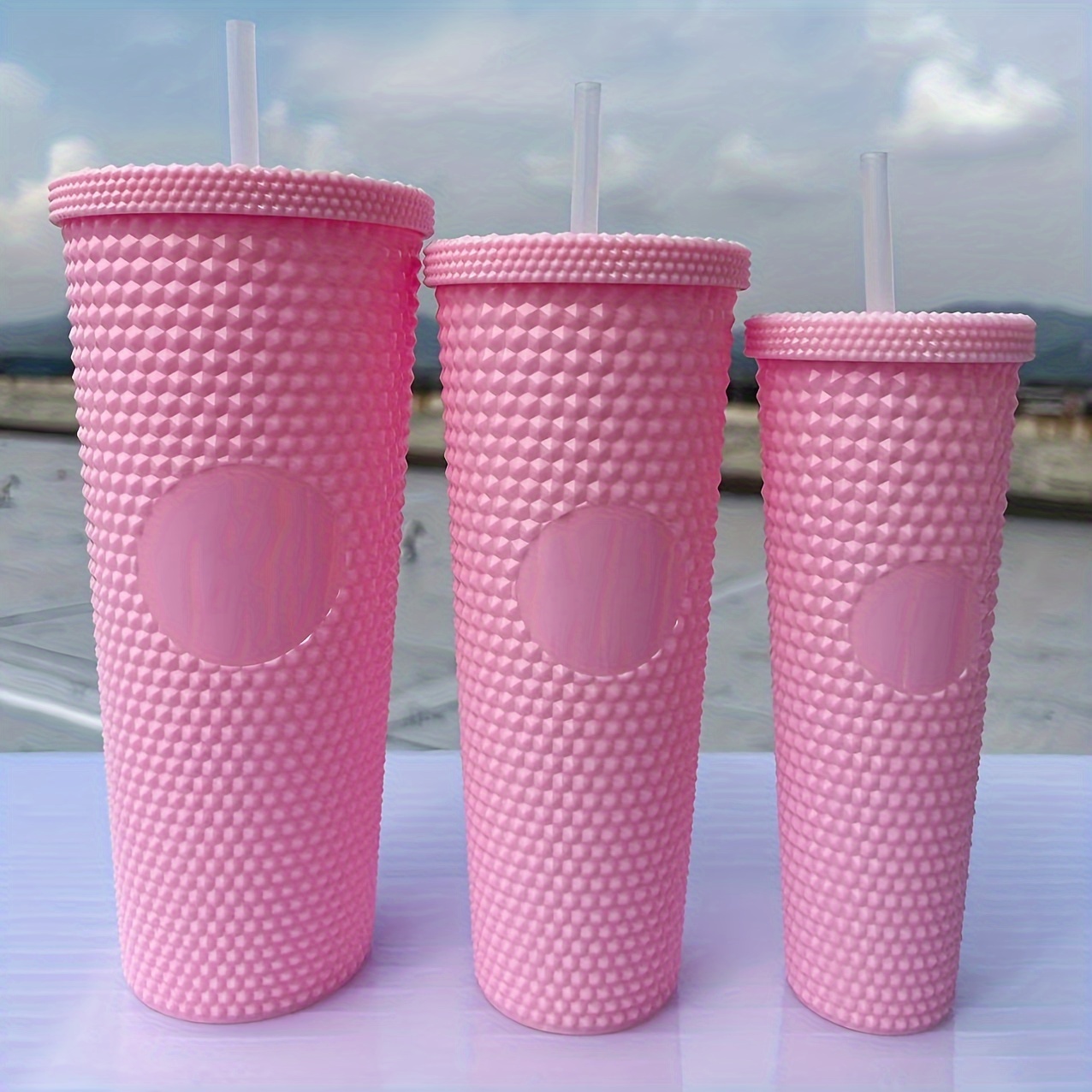 Tumbler With Lids And Bendable Straws Plastic Water Bottle - Temu