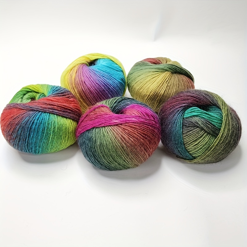 Colored Yarn Hand Knitting Yarn Crochet Yarn Crocheting - Temu