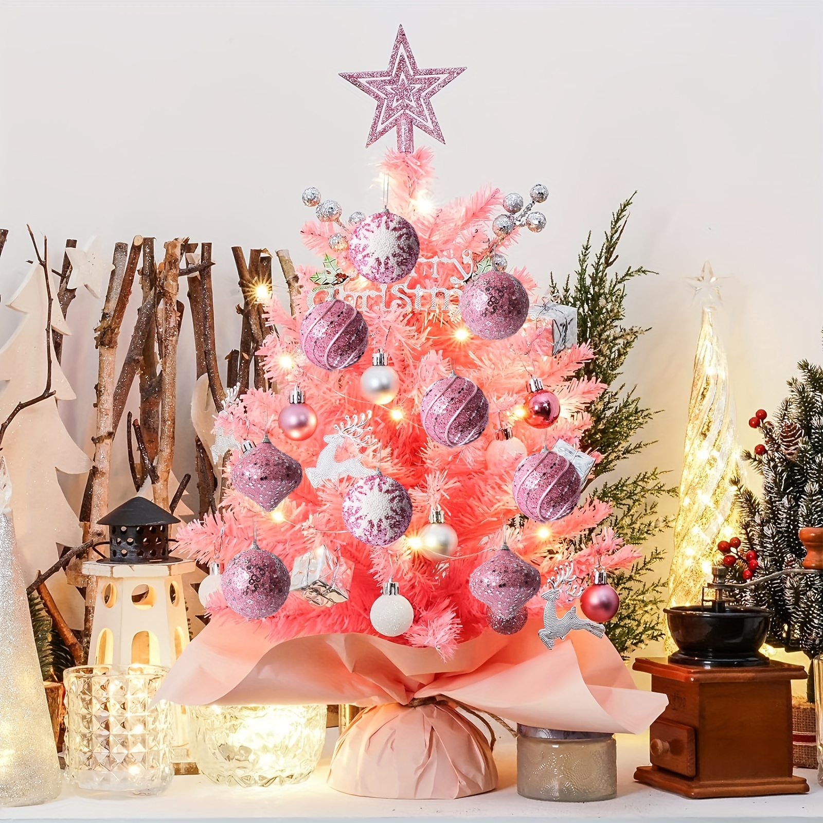 Christmas Ball Ornament With Glitter Interior Large - Temu