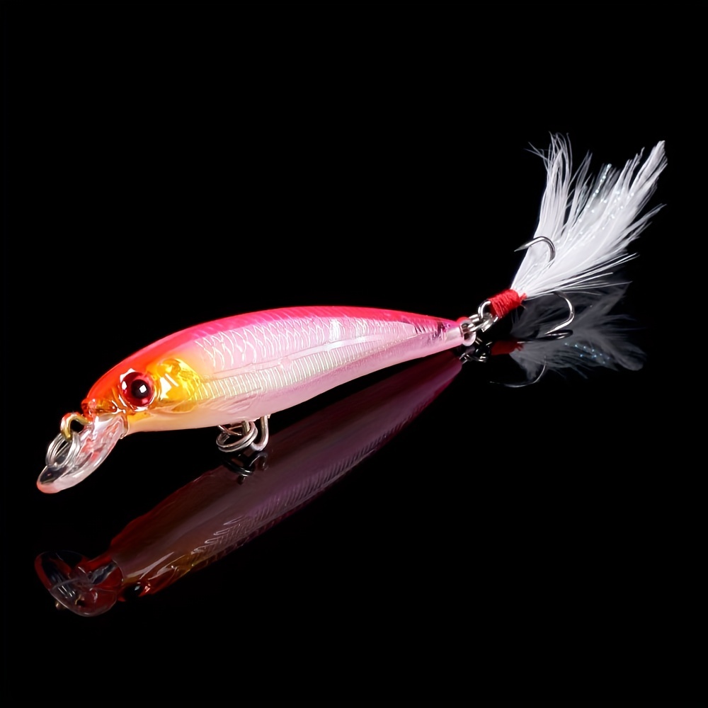 Larser Minnow Fishing Lures Set: Catch Bass Faster Feather - Temu