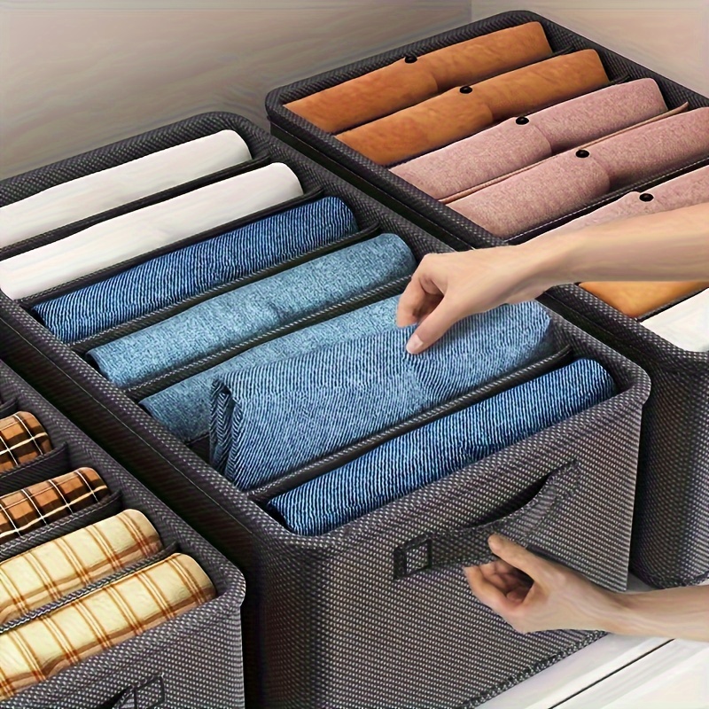 Clothes Storage Bag Foldable Storage Box Wardrobe - Temu