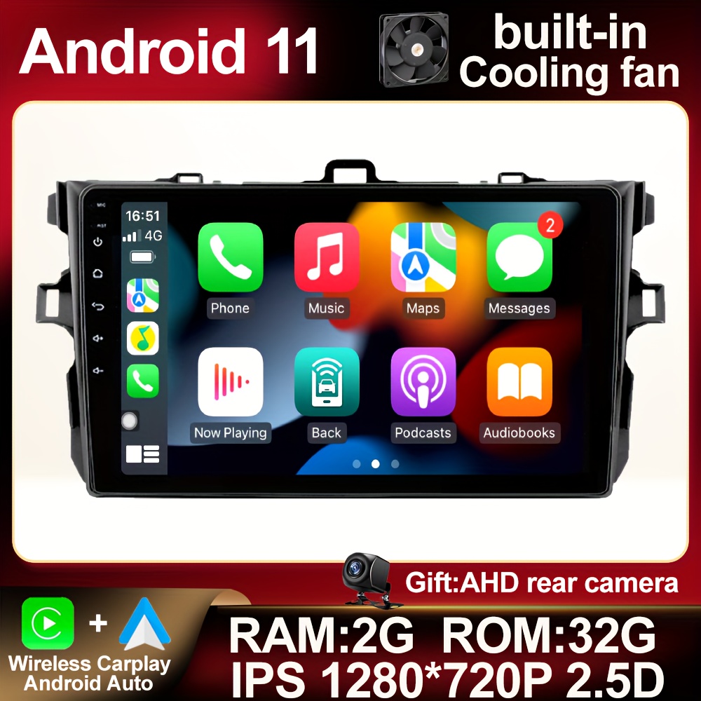 10 Pulgadas 2g + 32g Single 1 Din Android 11.0 Radio Coche - Temu Mexico