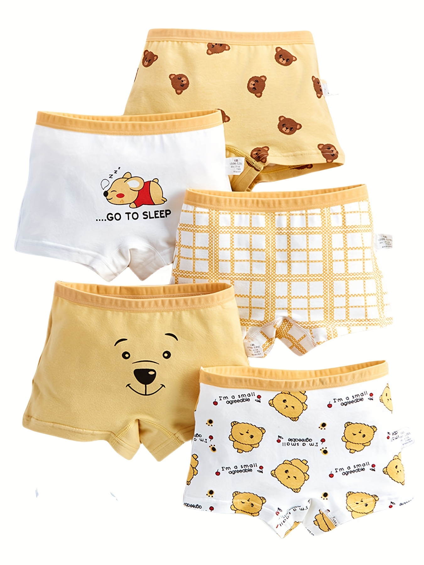 Girls Panties Kids Cotton Underwear Children's Briefs Cartoon Short 5Pcs/lot  Color: 5pcs one set, Kid Size: M(90-105mm 10-15kg)