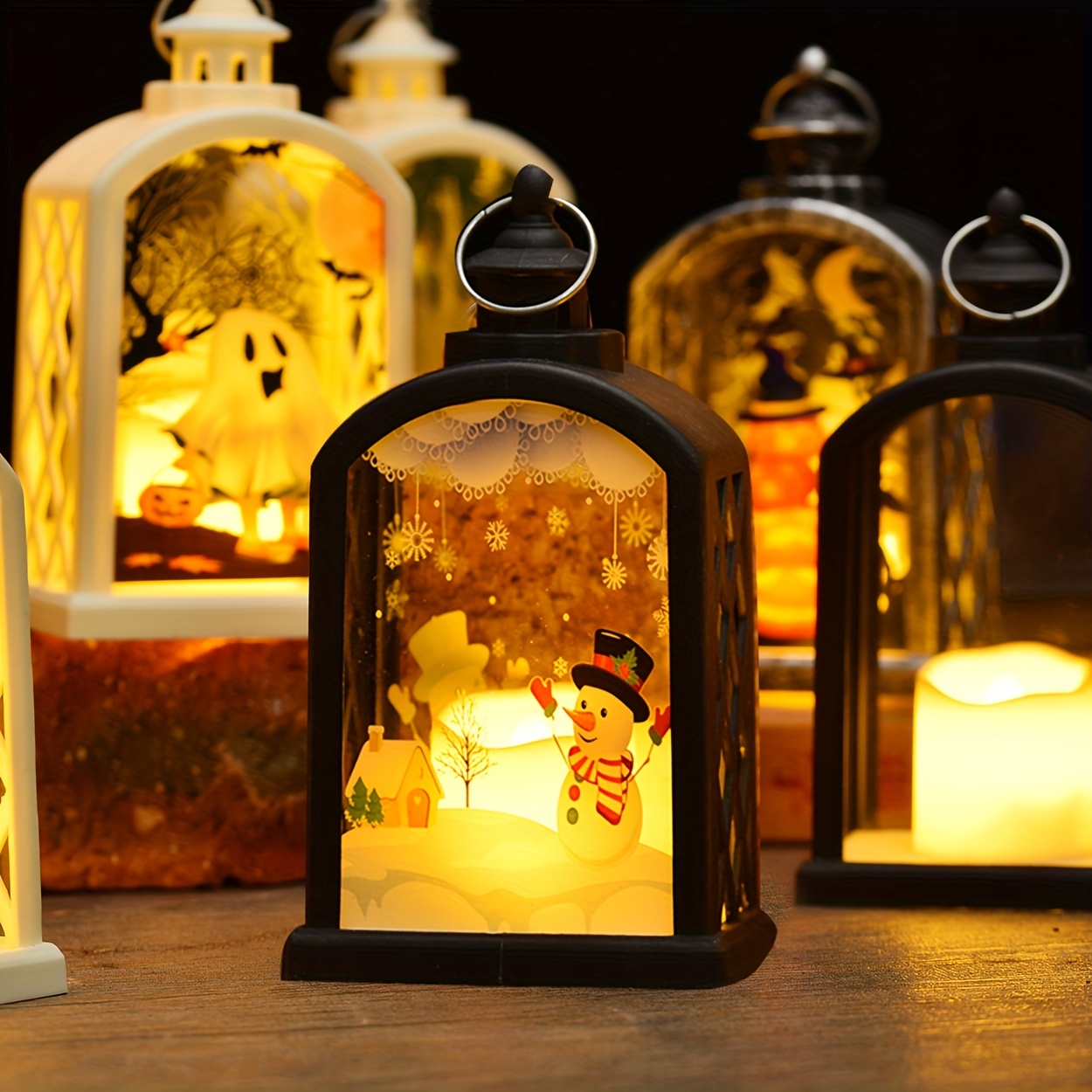 Led Retro Lanterns Garden Ambiance Decorative Lights Classic - Temu