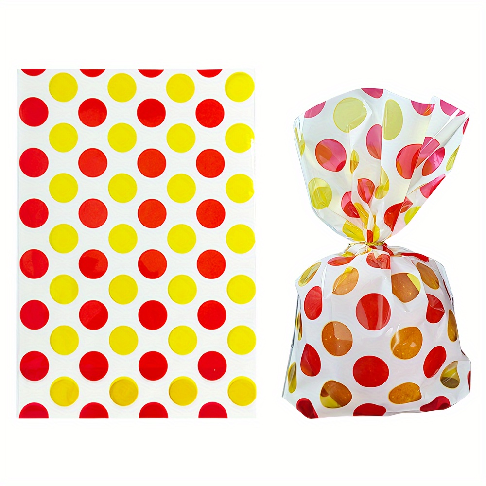 Golden Polka Dot Candy Bags For Treat Party Favor Goodie - Temu