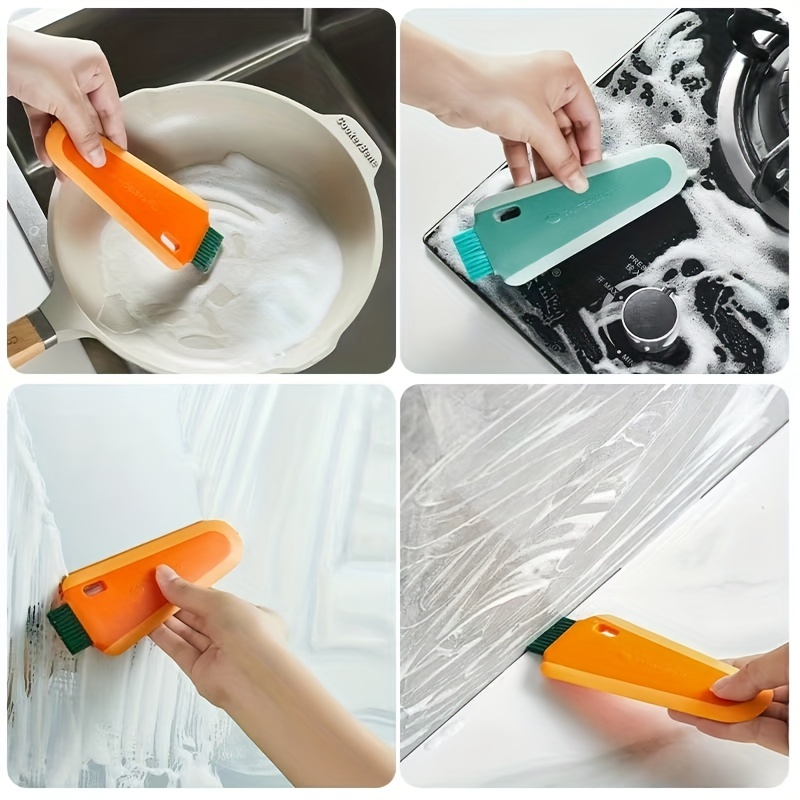 Multifunctional Cleaning Brush With Scraper, Kitchen Countertop Brush,  Crevice Brush, Corner Cleaning Scraper, Multifunctional Cleaning Brush  Scraper, Small Water Squeegee, Cleaning Supplies, Cleaning Tool, Christmas  Supplies - Temu