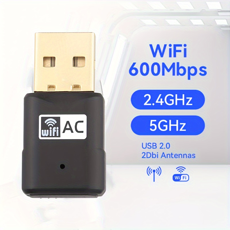 Adaptateur WiFi Sans Fil USB 1200Mbps Lan USB Ethernet 2.4G 5G Double Bande  WiFi Carte Réseau WiFi Dongle 