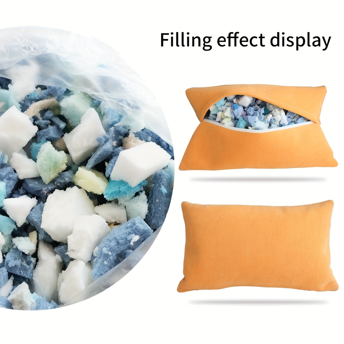 1/2kg Filled Cotton Toy Filler Pillow Filling Material DIY Handmade