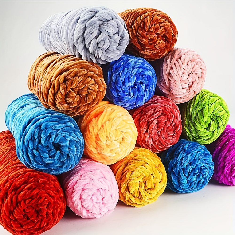 Super Thick Wool Thread Handmade Diy Flower Color Thick - Temu