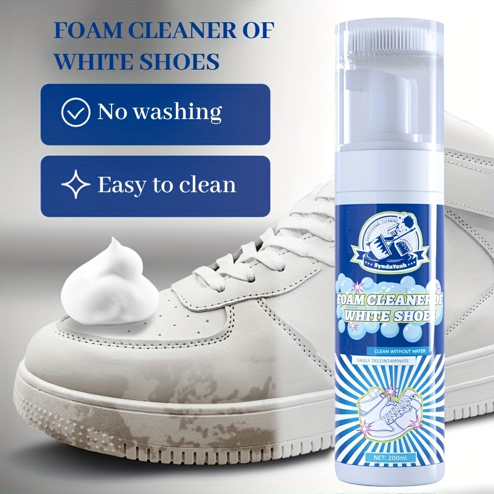 Inalsion Momeng White Shoe Cleaner,100ml Magic Shoe Cleaner White Sneaker,Shoe  Cleaner Foam, for Leather, Whites (1pcs)