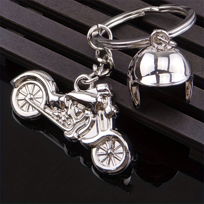 Mini Creativity Motorcycle Helmet Keychain Keyring Cute - Temu