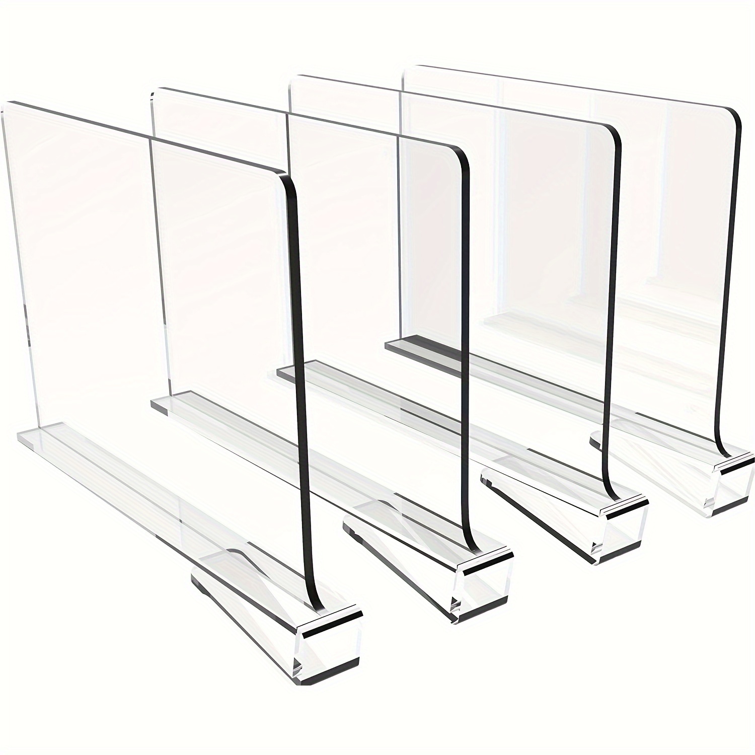 2PCS Multifunction Acrylic Shelf Dividers,Closets Shelf and Closet