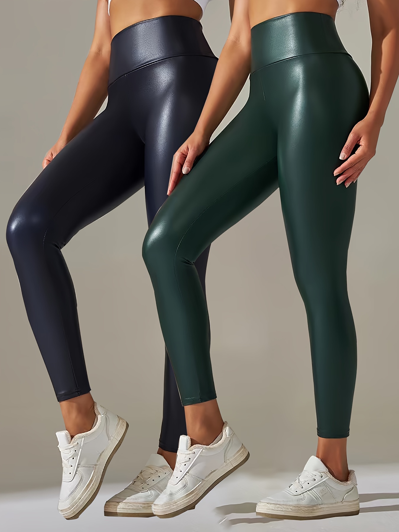a new day Leather Athletic Leggings for Women