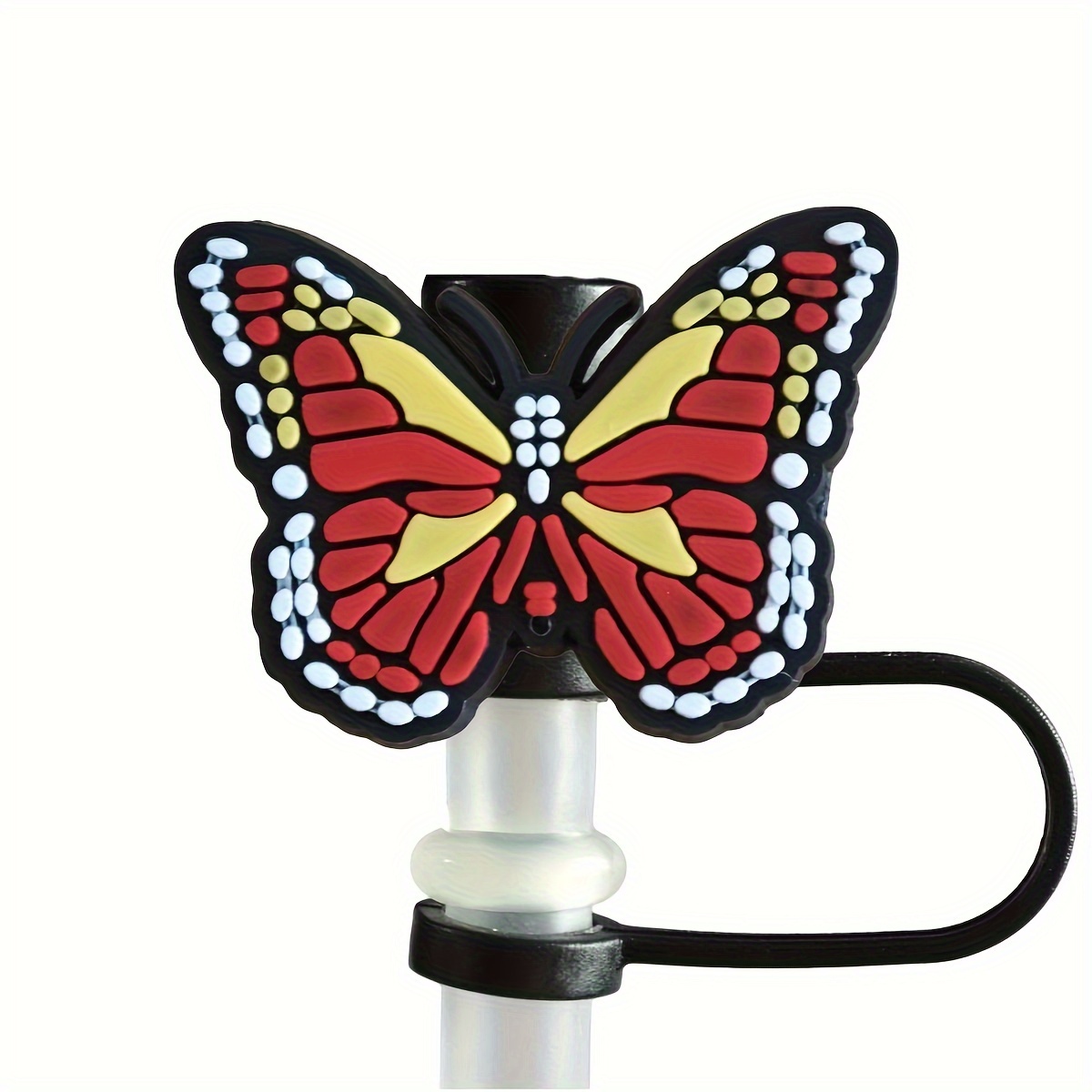 Plasitc Straw Cover, Cute Butterfly Straw Tips Covers, Kitchen Straw Cup  Accessories, Sports Outdoor Water Cup Straw Dustproof Lids, Home  Accessories, Kitchen Supplies - Temu