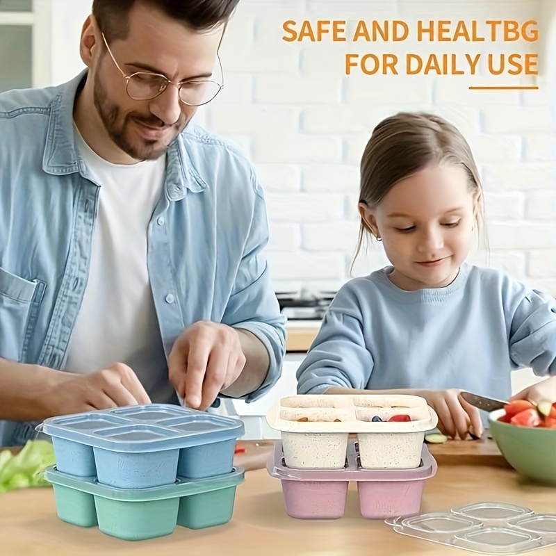 Bento Boxes Snack Containers 3 Compartments Lunch Containers