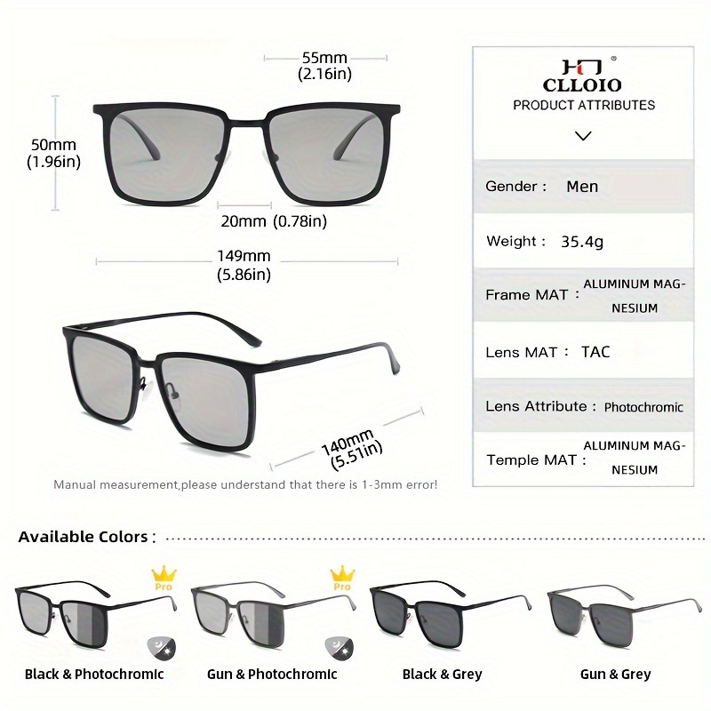 Premium Cool Trendy Magnesium Aluminum Frame Sunglasses