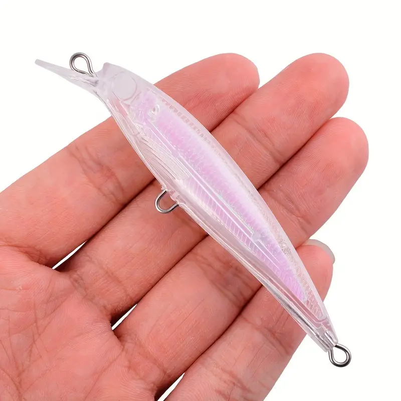 20pcs DIY Hard Plastic Jerkbait Lures - Unpainted Minnow Wobblers for  Custom Fishing Tackle
