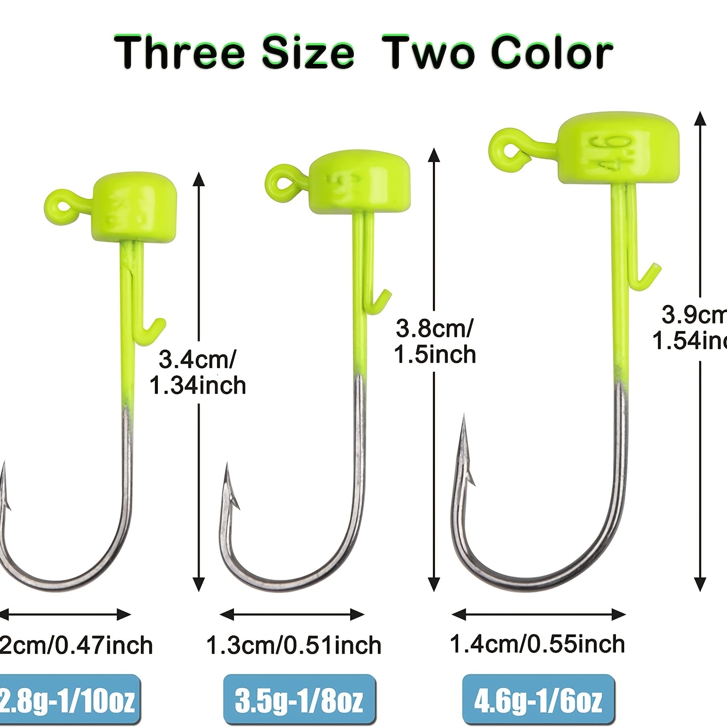 2 Colors Premium Ned Rig Jig Heads Kit 3 Sizes Versatile - Temu