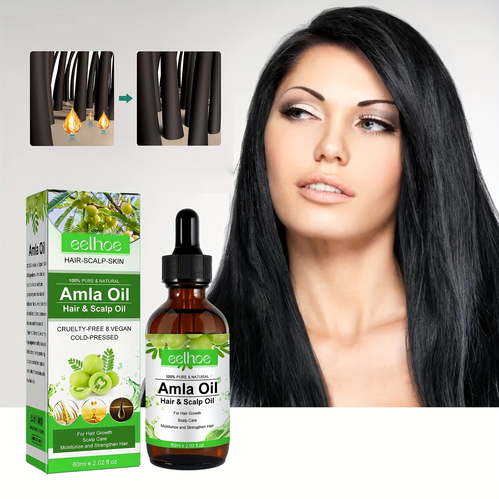 Dabur Amla Hair Oil - Amla Oil, Amla Hair Oil, Amla Oil for Healthy Hair  and Moisturized Scalp, Indian Hair Oil for Men and Women, Bio Oil for Hair