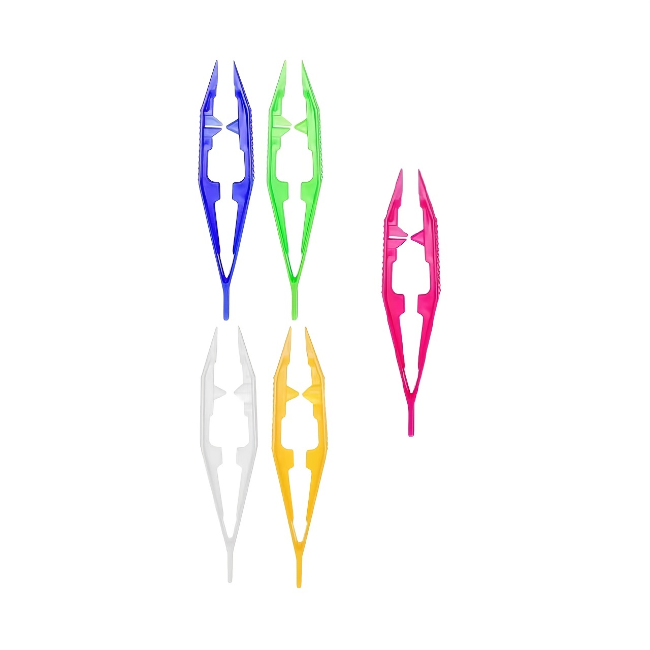 5 Colors Plastic Fuse Bead Tweezers Handmade Beading Tools - Temu