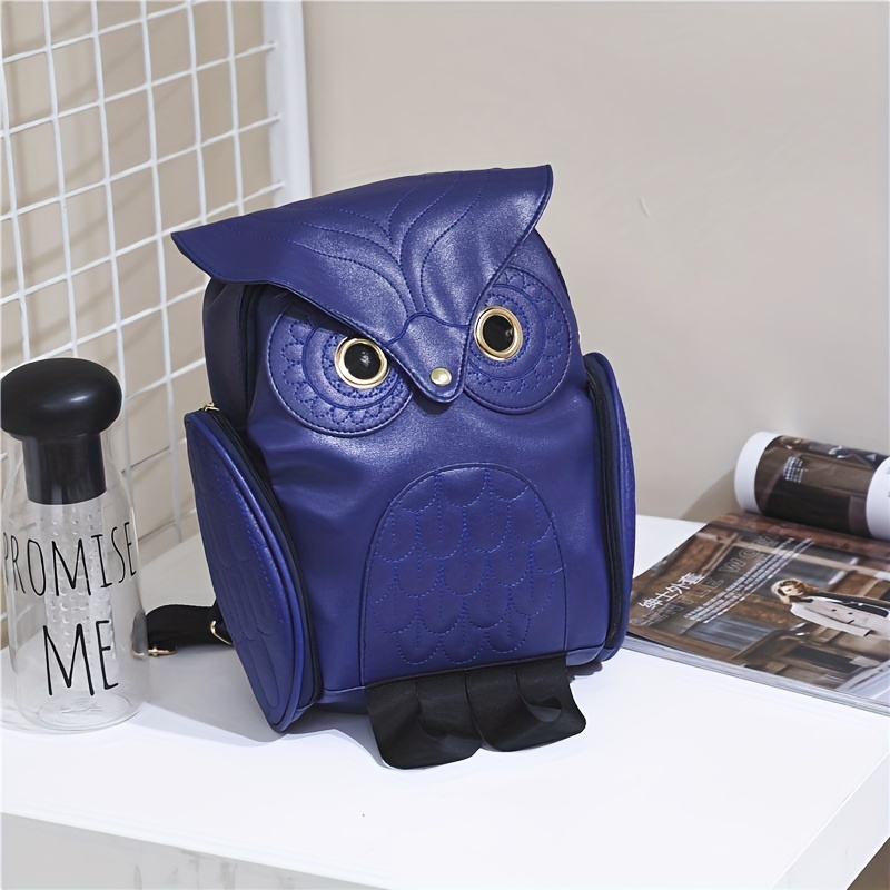 Owl Design Cartoon Backpack Punk Style Halloween Cosplay Temu