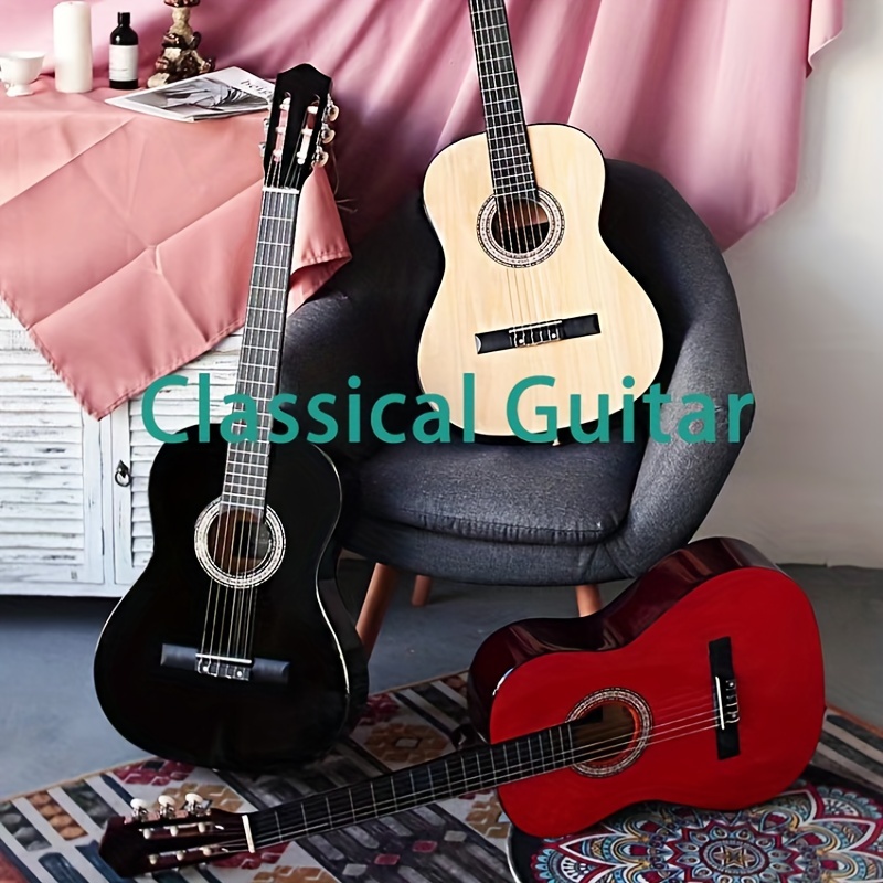 Dawoo Guitare Acoustique 38 Pouces, Ensemble Guitare Débutant Music Lovers  (Rose) : : Instruments de musique et Sono