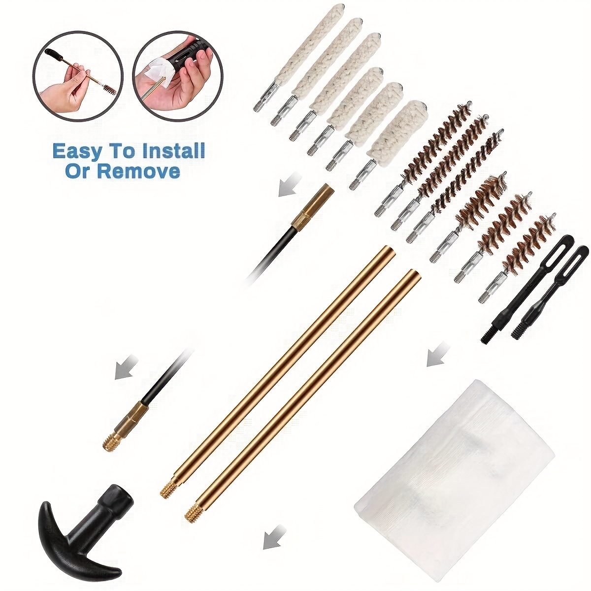 Cleaning Kit Bore Chamber Brushes Cleaning Pick Kit Brass - Temu