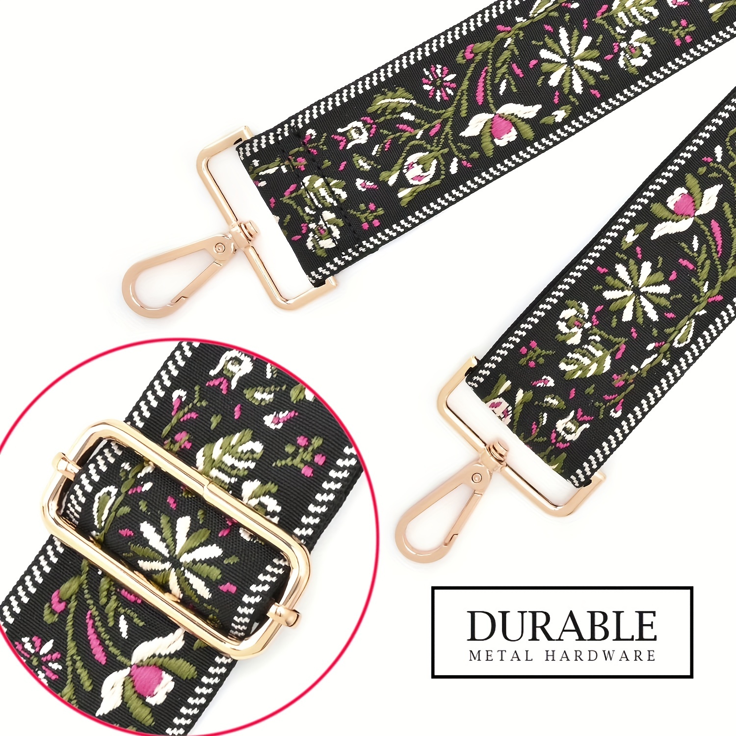 Ethnic Purse Strap Replacement Handbag Adjustable Strap, Simple Wide  Shoulder Strap, Portable Multifunctional Strap