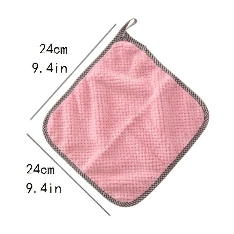 Kitchen Daily Dish Towel, Dish Cloth, Kitchen Rag, Non-stick Oil, Thickened  Table Cleaning Cloth, Absorbent Scouring Pad