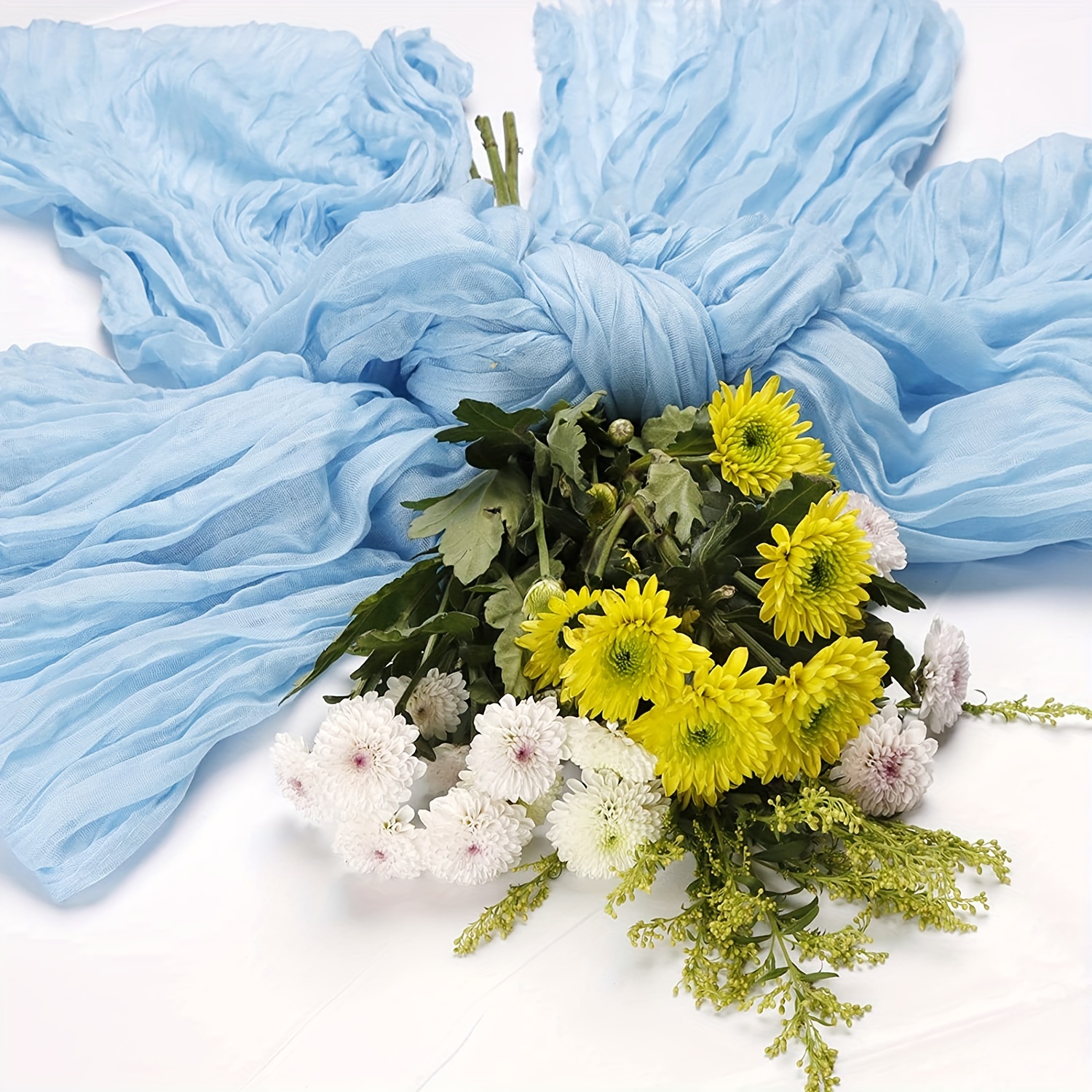 Baby Blue Cheesecloth Table Runner Cheese Cloth Gauze Fabric - Temu ...