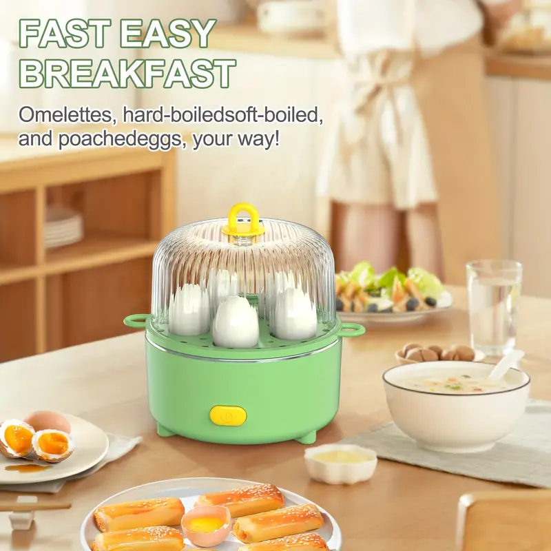 Egg Cooker, 10 Capacity, Hard Boiled, Poached, Scrambled Eggs, Omelets,  Steamed Vegetables, & More, With Auto Shut Off Feature - Temu