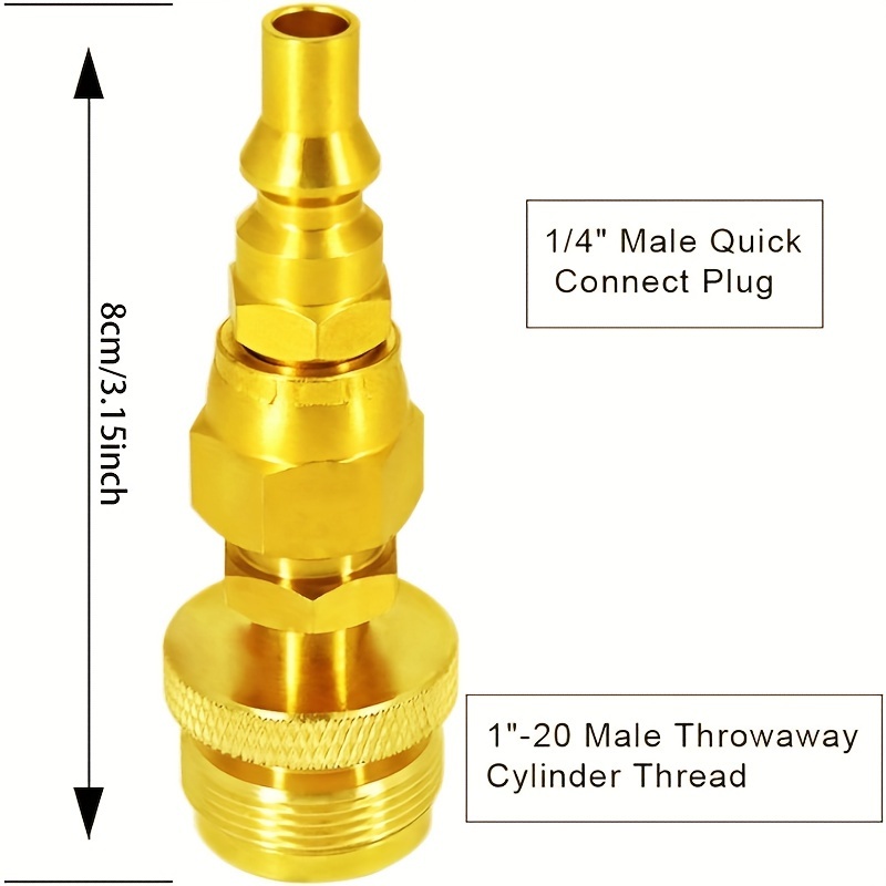 Gas Quick Connect Kit Disconnect Connector Male Insert Plug - Temu