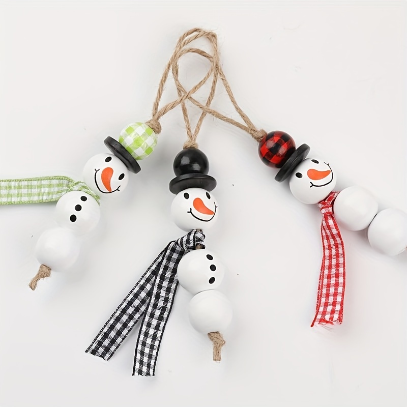 ABOOFAN 1pc String Christmas Jewelry String for Beads Wooden