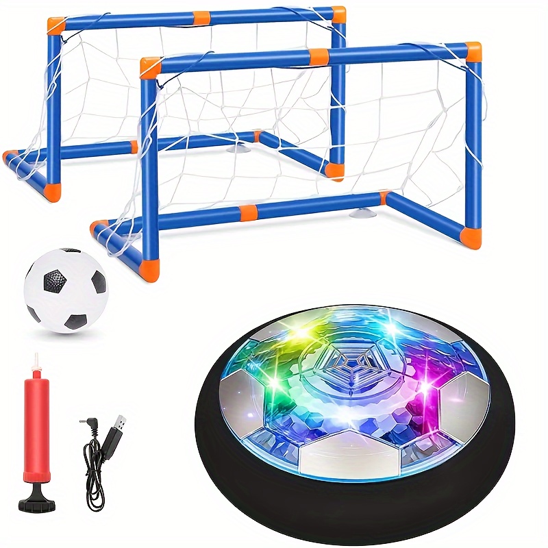KKONES Kids Toys - Pelota de fútbol flotante (juego de 2), funciona con  pilas, luz LED y parachoques de espuma suave para juego en interiores y