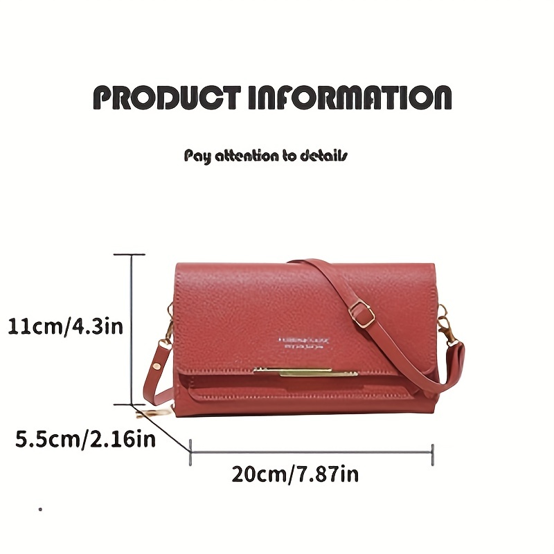 Bags for Women Fashion Crossbody Zipper Mobile Phone Shoulder Bag Lady Female Multifunction Handbag