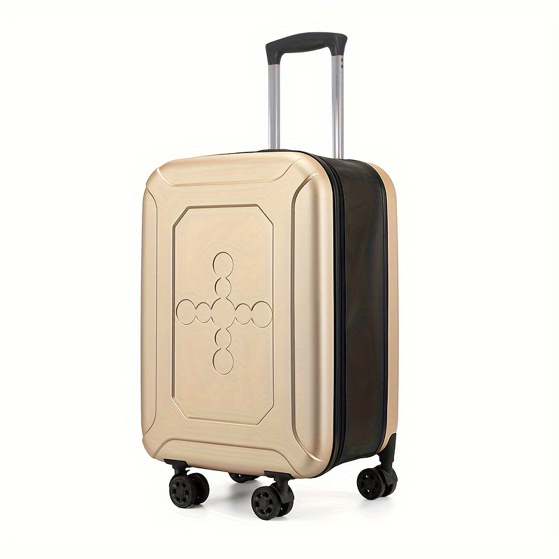 Folding Trolley Case, Silent Wheels, Boarding Trolley Case, Aluminum  Trolley, Tsa Customs Lock Suitcase - Temu