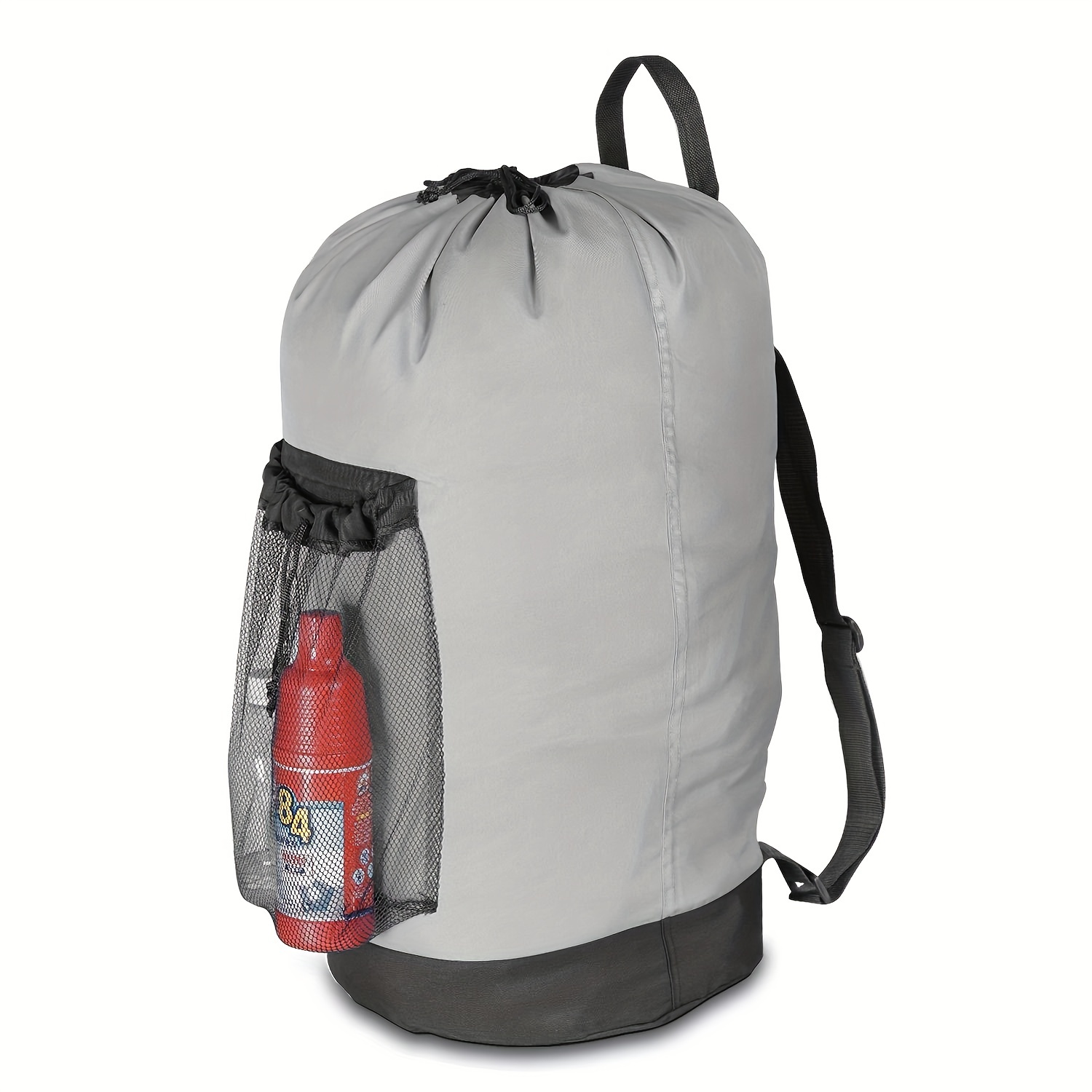 Simple Large Capacity Drawstring Backpack Laundry Bag Laundry Backpack With  Adjustable Shoulder Straps And Mesh Pocket Durable Nylon Laundry Washing  Backpack - Bags & Luggage - Temu