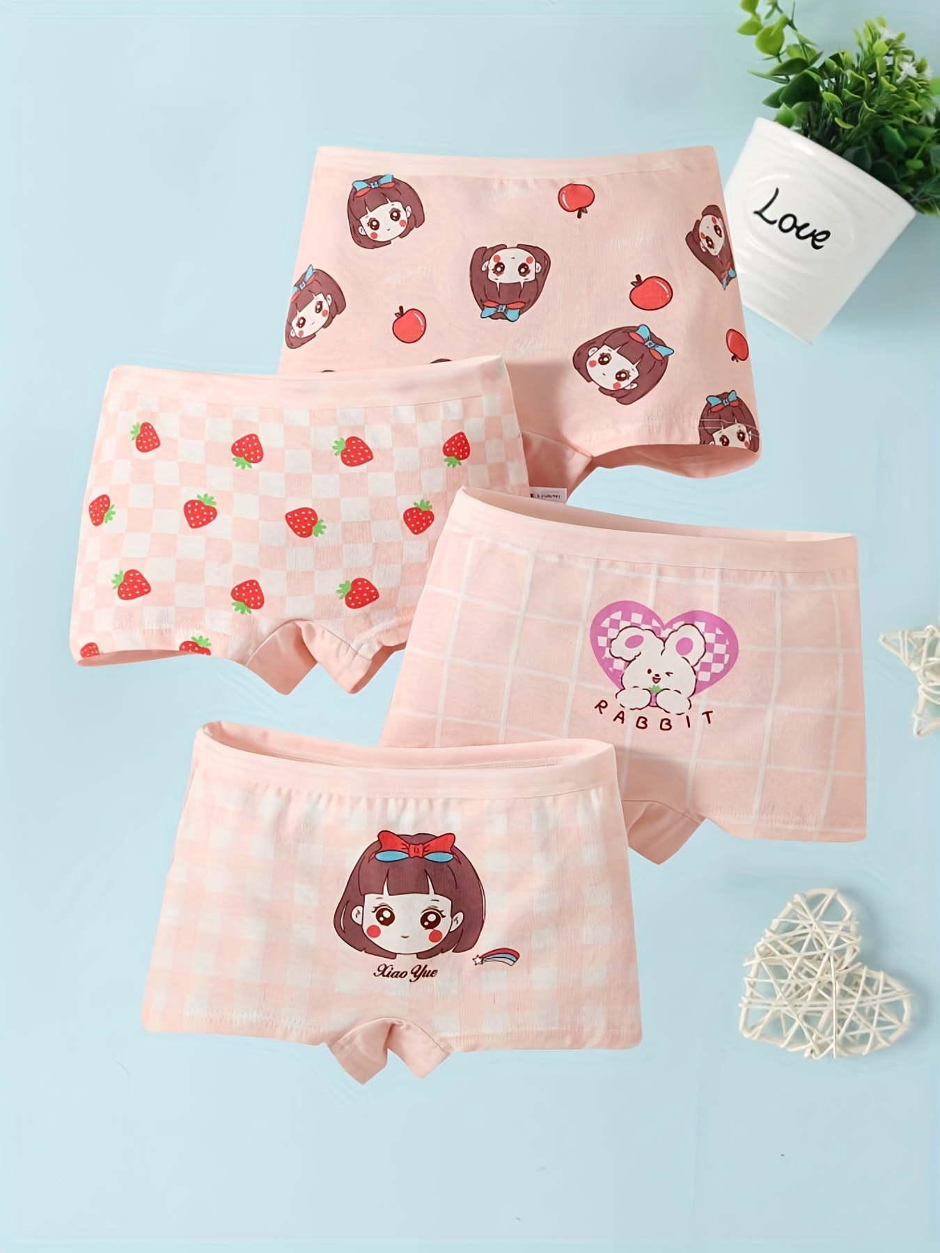 Couple Match Underwear Strawberry Pattern Cute Style Couple - Temu