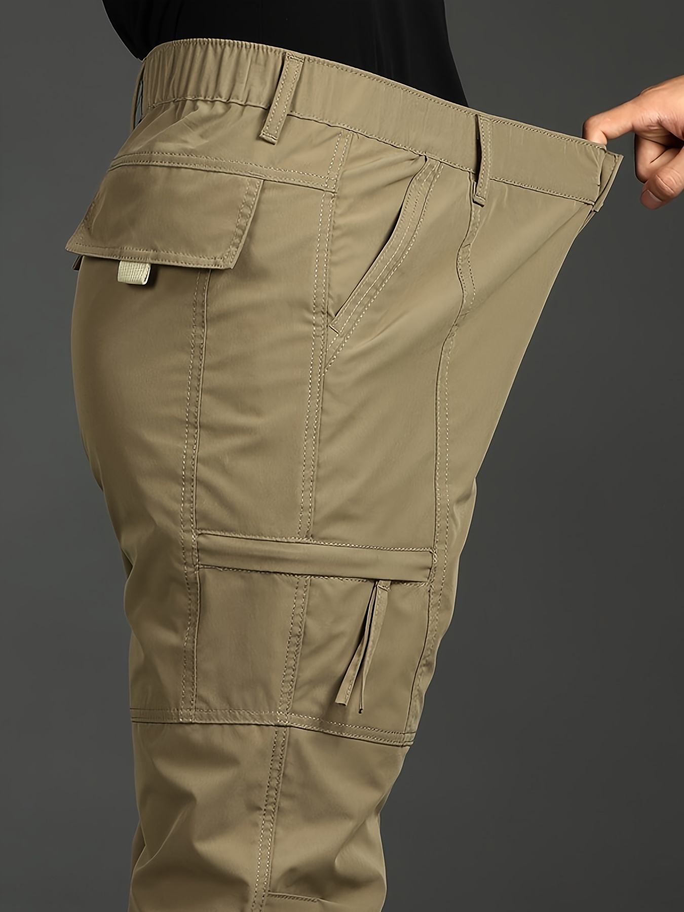 Men's Slim Straight Cargo Pants, Men's Bottoms
