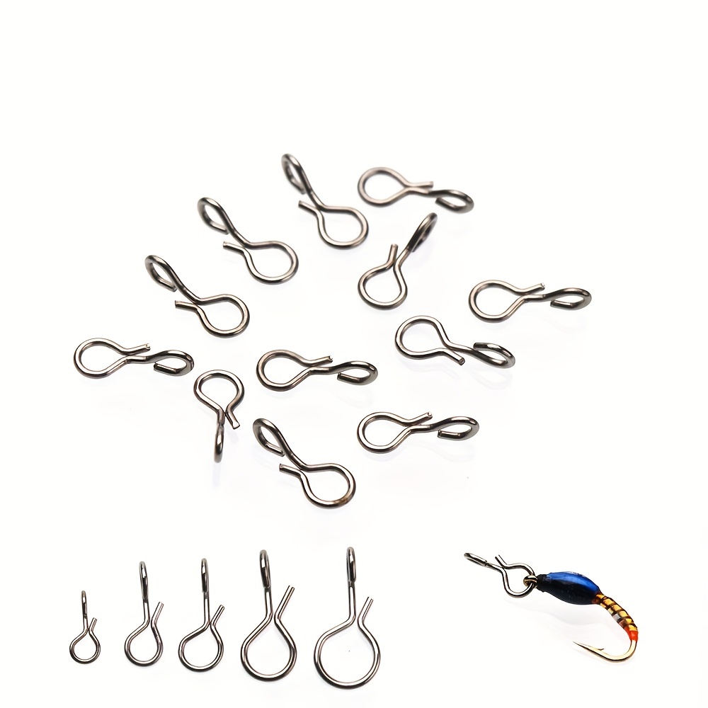 Fly Fishing Snap Quick change Lock Clip Stainless Steel Bait